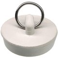 Danco Drain Stopper, Rubber, White, For 112 in Drain, Universal Sink 80227